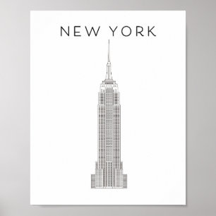 NEW YORK EMPIRE STATE POSTER