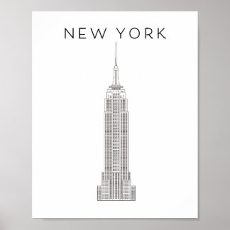 NEW YORK EMPIRE STATE  POSTER