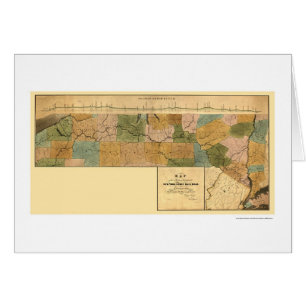 New York & Erie Railroad Map 1834