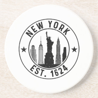 New York Est. 1624 New York City Lover Nyc Coaster