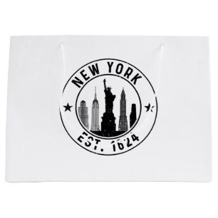 New York Est. 1624 New York City Lover Nyc  Large Gift Bag