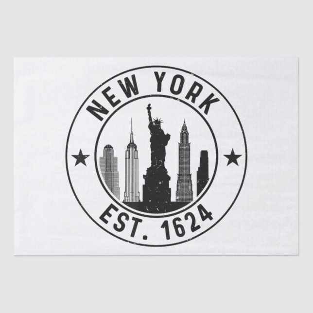 New York Est. 1624 New York City Lover Nyc  Tissue Paper (Front)