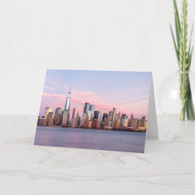 New York Evening Skyline Card (Front)