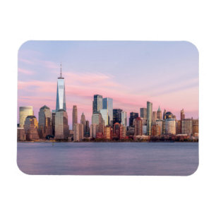 New York Evening Skyline Magnet
