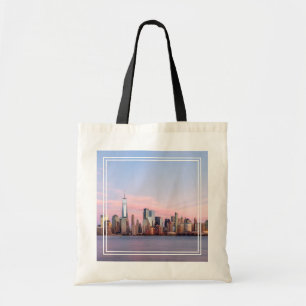 New York Evening Skyline Tote Bag
