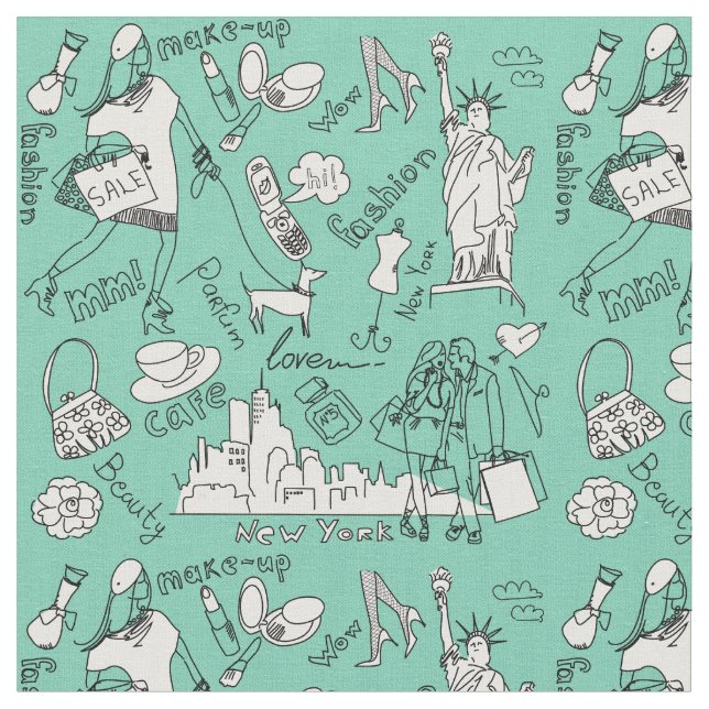 New York Fashion Fabric (Close Up)