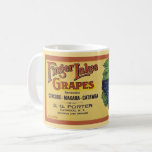 New York Finger Lakes Mug<br><div class="desc">Great vintage advertising label!  Finger Lakes grape label repurposed on a mug.</div>