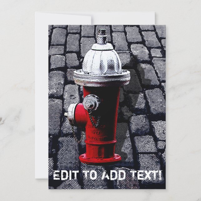 New York Fire Hydrant Illustration (Front)