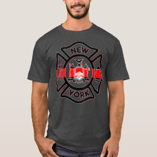 New York Fire Police Department Firefighters T-Shirt