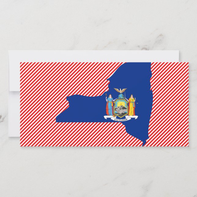 New York Flag Map (Front)