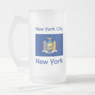 New York Flag Map City Mug