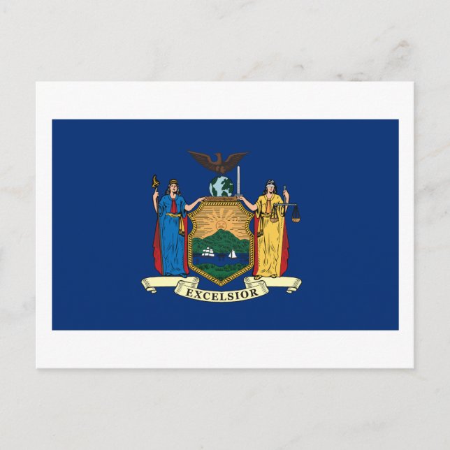 New York Flag Postcard (Front)