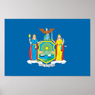 NEW  YORK Flag - Poster