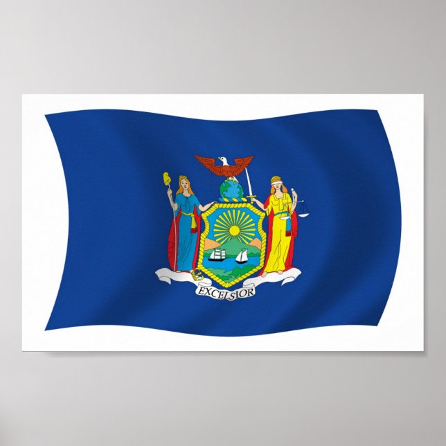 New York Flag Poster Print (Front)