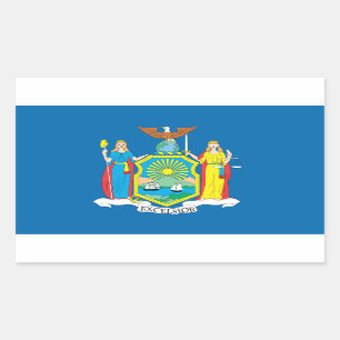 NEW YORK Flag - Rectangular Sticker