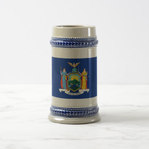 New York Flag, The Empire State, American Colonies Beer Stein