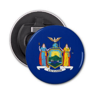 New York Flag, The Empire State, American Colonies Bottle Opener