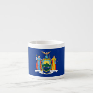 New York Flag, The Empire State, American Colonies Espresso Cup