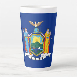 New York Flag, The Empire State, American Colonies Latte Mug