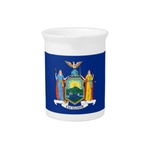 New York Flag, The Empire State, American Colonies Pitcher