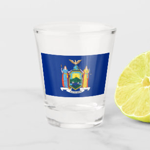 New York Flag, The Empire State, American Colonies Shot Glass