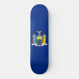 New York Flag, The Empire State, American Colonies Skateboard