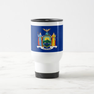 New York Flag, The Empire State, American Colonies Travel Mug