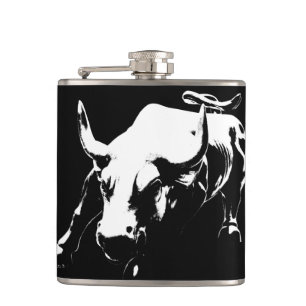 New York Flasks NYC Souvenir Bull Statue Flask