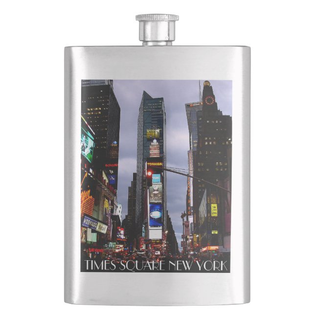 New York Flasks NYC Times Square Souvenir Flask (Front)