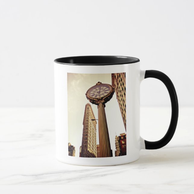 New York - Flatiron Building and Clock Mug (Right)