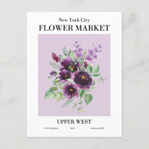New York Flower Market, Upper West Postcard
