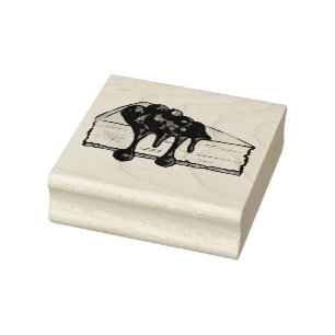 New York Foodie Cherry Cheesecake Slice NYC Stamp