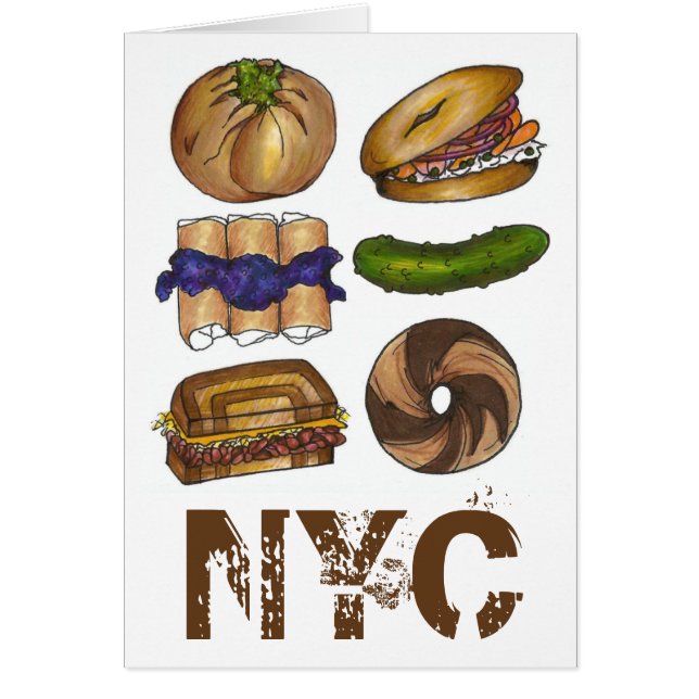 New York Foodie NYC Jewish Deli Pickle Bagel Knish (Front)