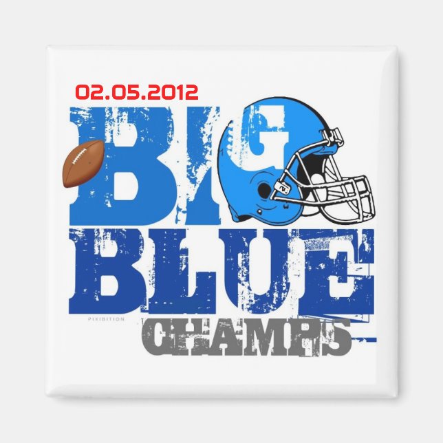 New York Football Champs 2012 Magnet (Front)