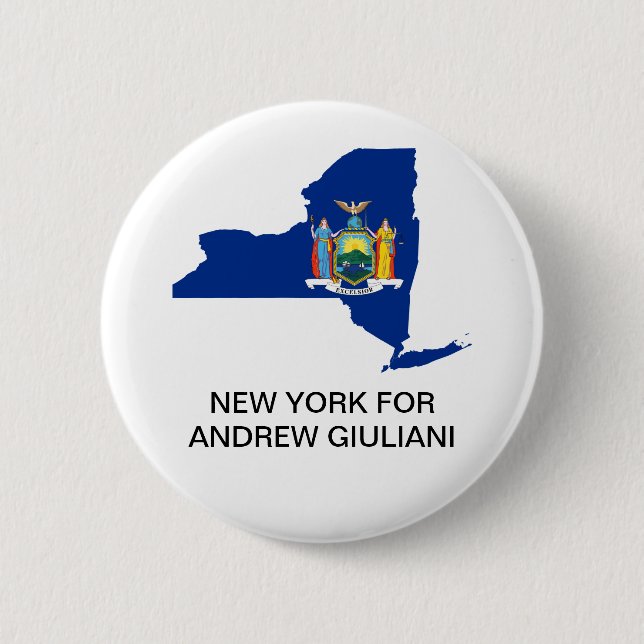 NEW YORK FOR ANDREW GIULIANI GOVERNOR BUTTON (Front)