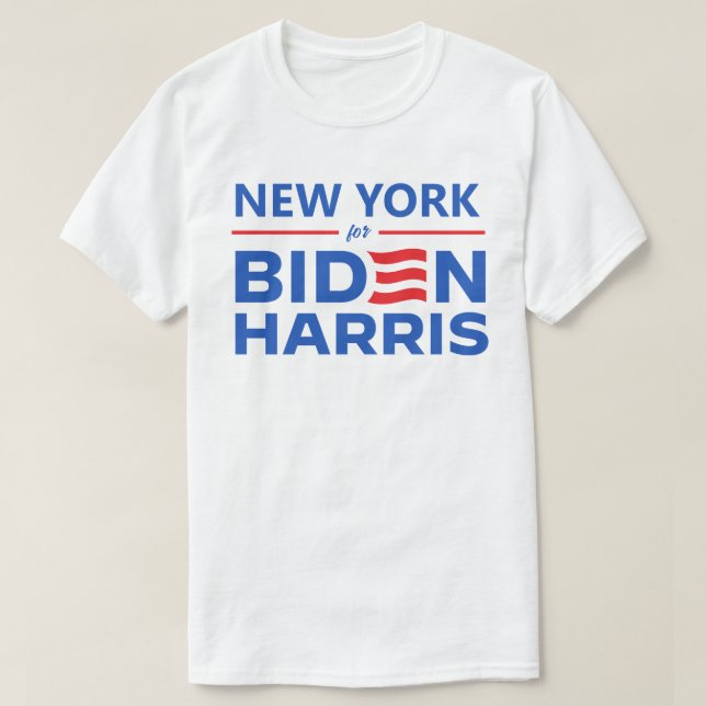 New York for Biden Harris T-Shirt (Design Front)
