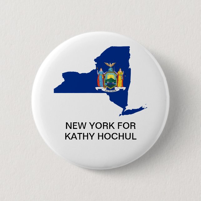NEW YORK FOR KATHY HOCHUL GOVERNOR BUTTON (Front)