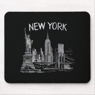 New York For Men Women Ny City Vintage Urban Nyc  Mouse Mat