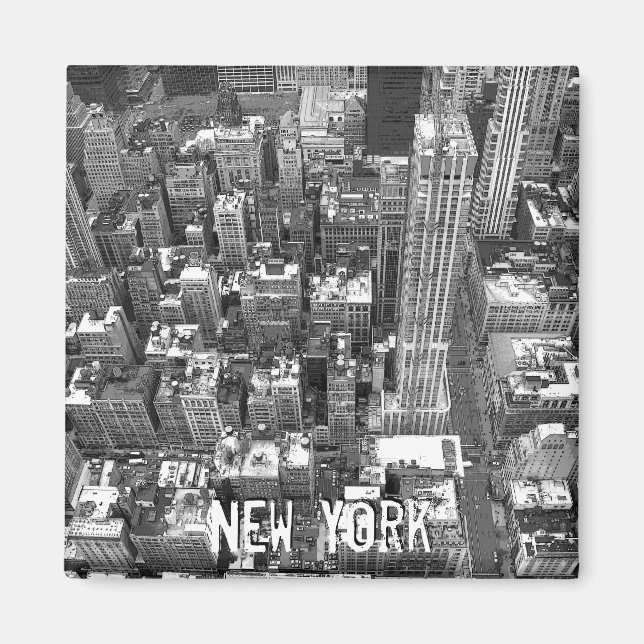 New York Fridge Magnet NY Souvenir Magnet (Front)