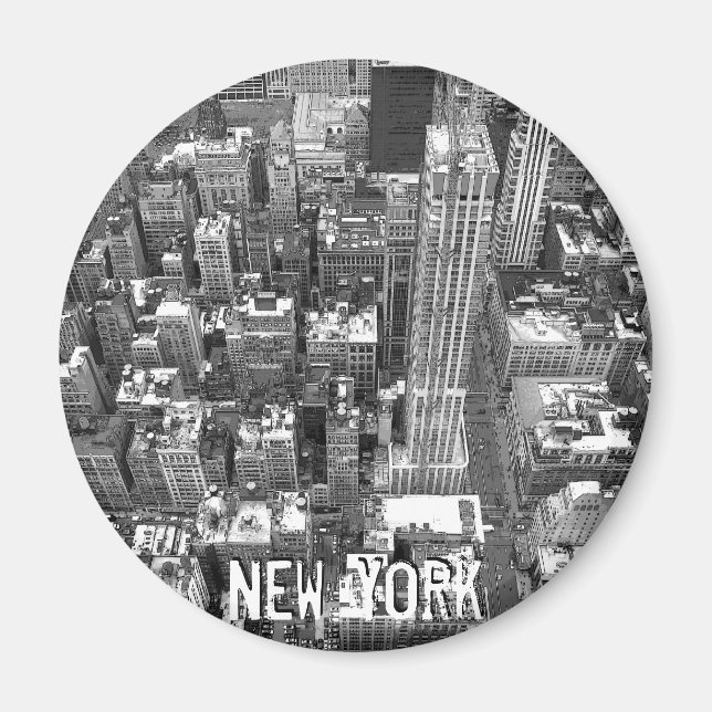 New York Fridge Magnet NY Souvenir Magnet (Front)