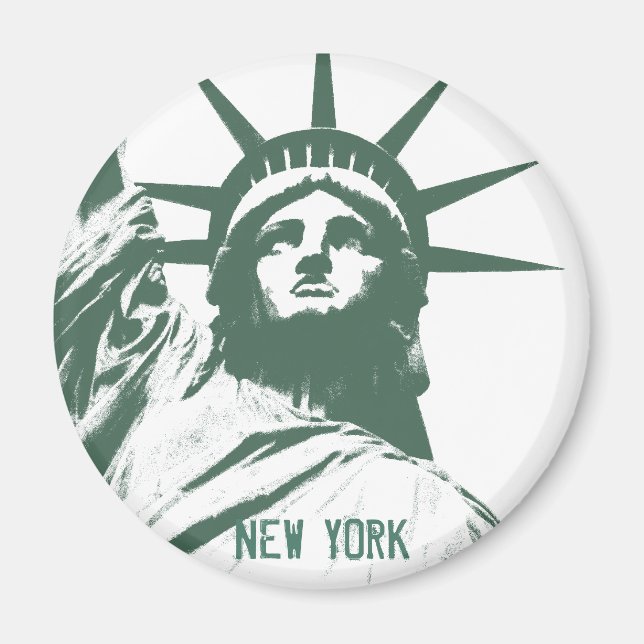 New York Fridge Magnet NY Souvenir Magnet (Front)