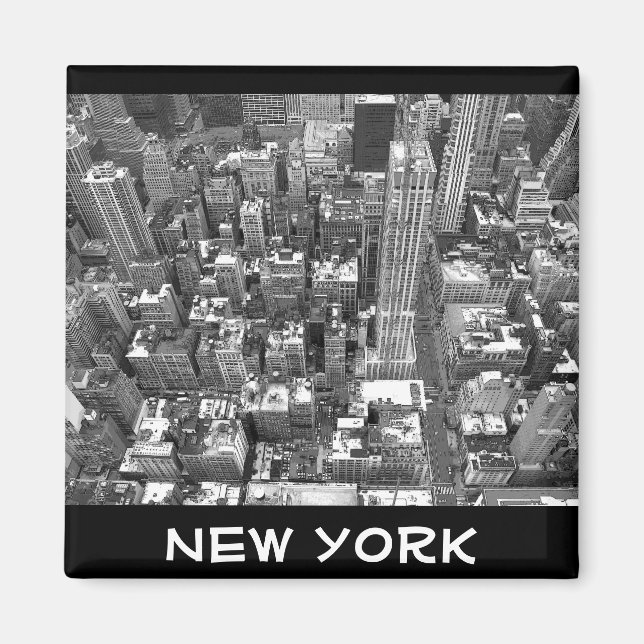 New York Fridge Magnet NY Souvenir Magnet (Front)
