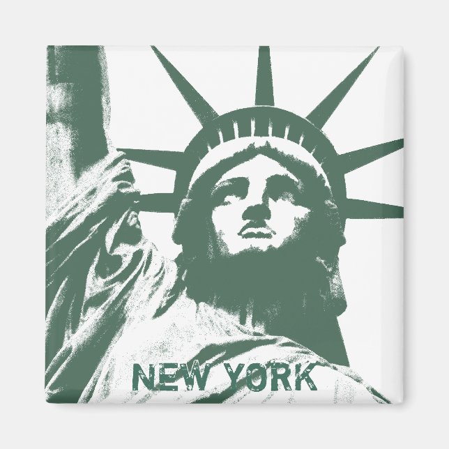 New York Fridge Magnet NY Souvenir Magnet (Front)