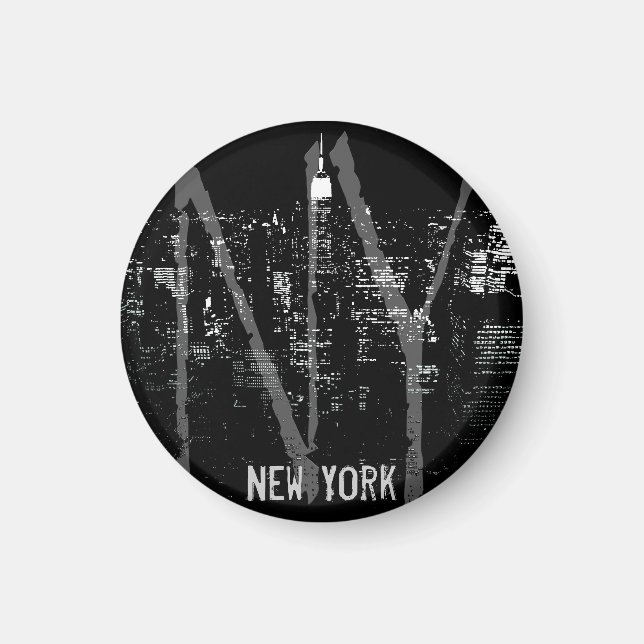 New York Fridge Magnet NY Souvenir Magnet (Front)