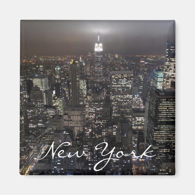 New York Fridge Magnet NY Souvenir Magnet (Front)