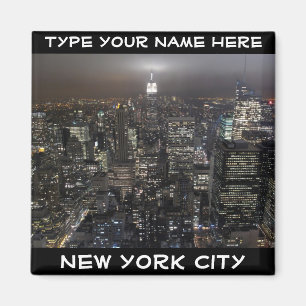 New York Fridge Magnet Personalised NYC Magnet