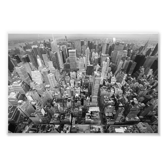 New York from Above Photo Print (Front)