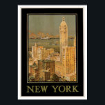New York from Glasgow Poster<br><div class="desc">Vintage image of New York from Glasgow by the Anchor Line.</div>