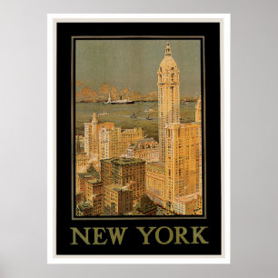New York from Glasgow Poster