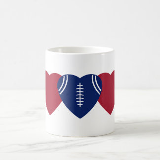 New York Giants Football Heart Design Coffee Mug